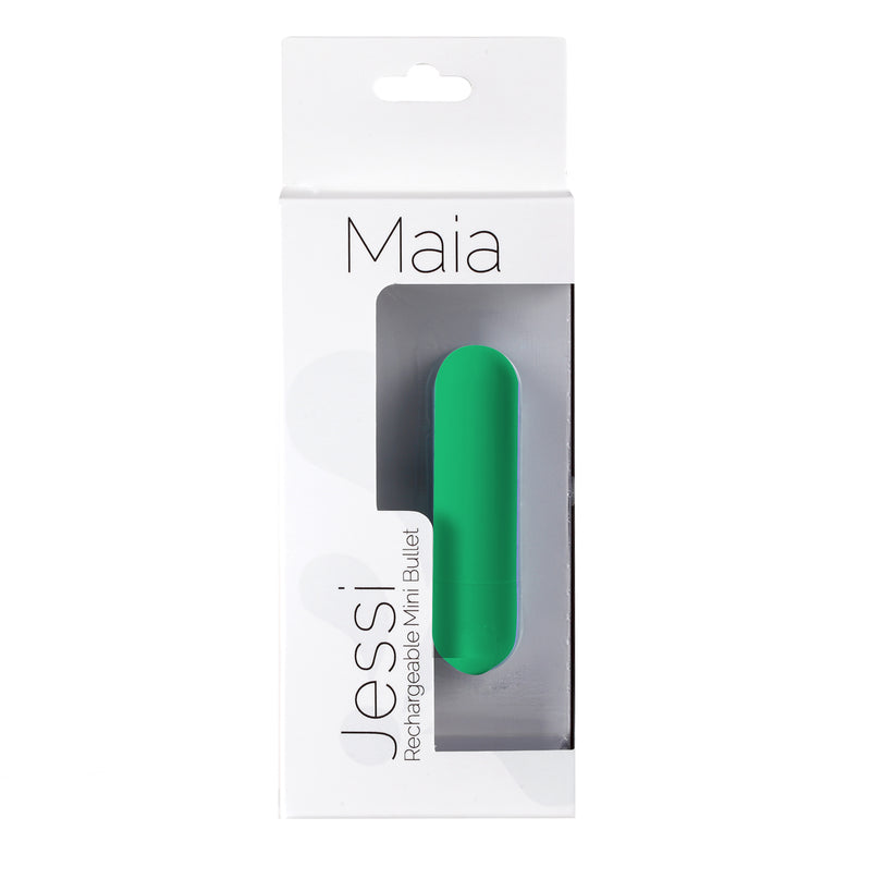 MAIA JESSI USB Rechargeable Super Charged Mini Bullet Emerald