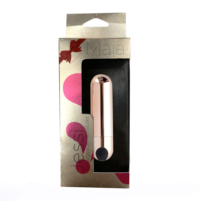 MAIA JESSI USB Rechargeable Super Charged Mini Bullet Rose Gold