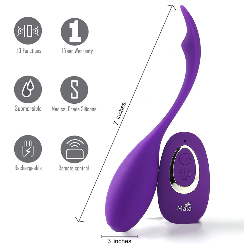 MAIA SYRENE Remote Control Luxury USB Rechargeable Bullet Vibrator