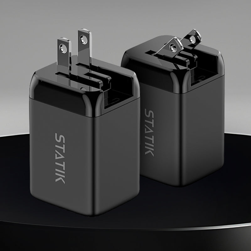 KeySmart STATIK 45W BlitzCharge Dual Power Adapter - Black