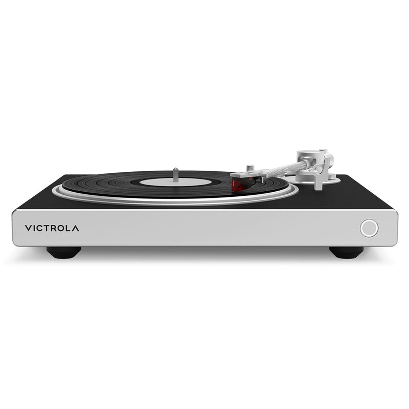 Victrola Hi-Res Carbon Turntable + Crosley Soho Turntable Stand - Natural