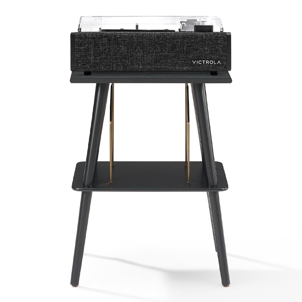 Victrola Eastwood II Turntable - Black + Bundled Crosley Record Storage Display Stand main image 0