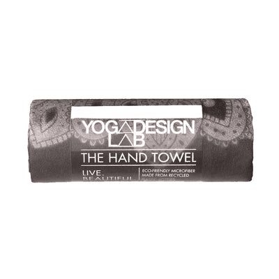 Yoga Design Lab Hand Yoga Towel Mandala Black