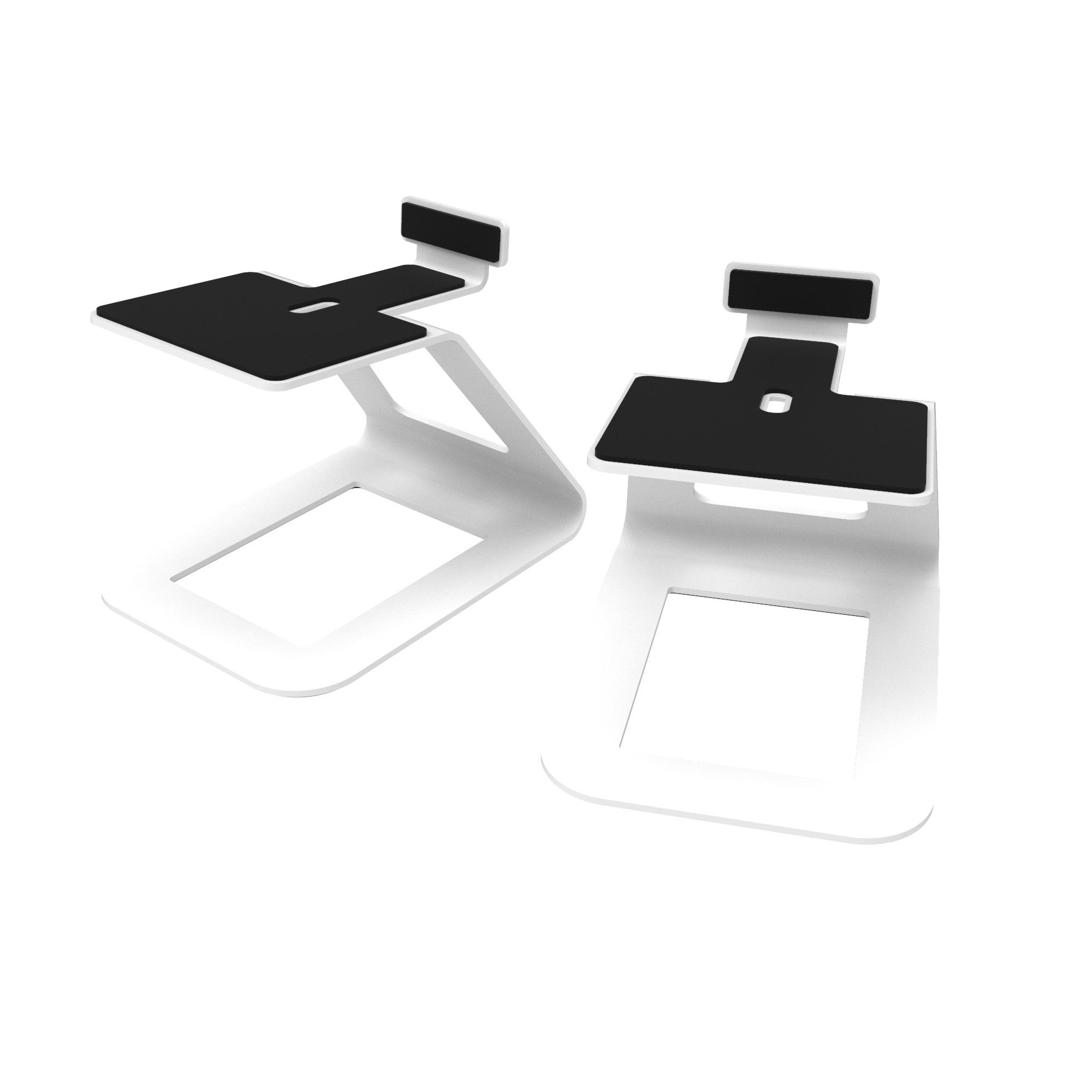 Kanto S6W Angled Desktop Speaker Stands for Large Speakers - Pair, White