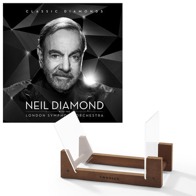 Neil Diamond - Classic Diamonds With The London Symphony Orchestra - Double Vinyl Album & Crosley Record Storage Display Stand