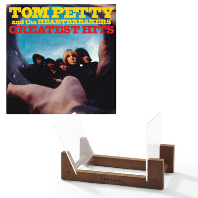 Tom Petty Greatest Hits - Double Vinyl Album & Crosley Record Storage Display Stand
