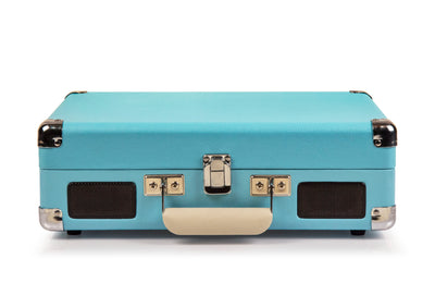 Crosley Cruiser Bluetooth Portable Turntable - Turquoise + Bundled Majority D40 Bluetooth Speakers