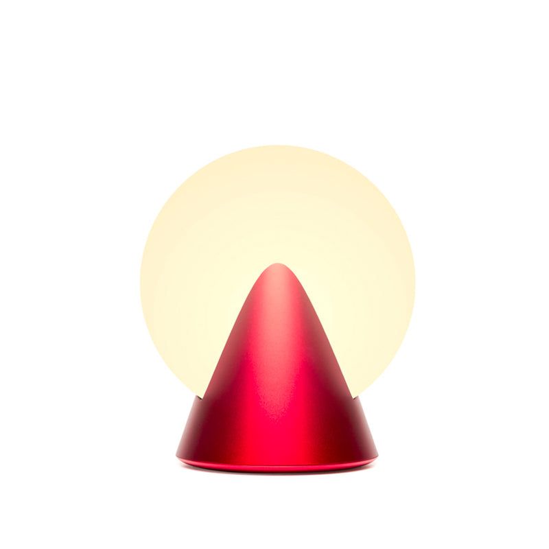 Lexon Conic Spherical Portable Led Lamp - Red