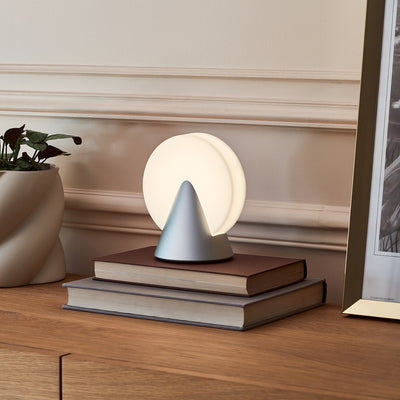 Lexon Conic Spherical Portable Led Lamp - Grey