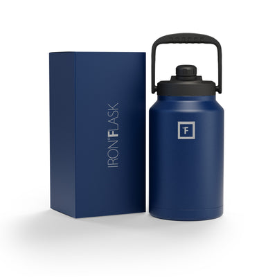 Iron Flask Bottle with Spout Lid, Twilight Blue - 128oz/3800ml