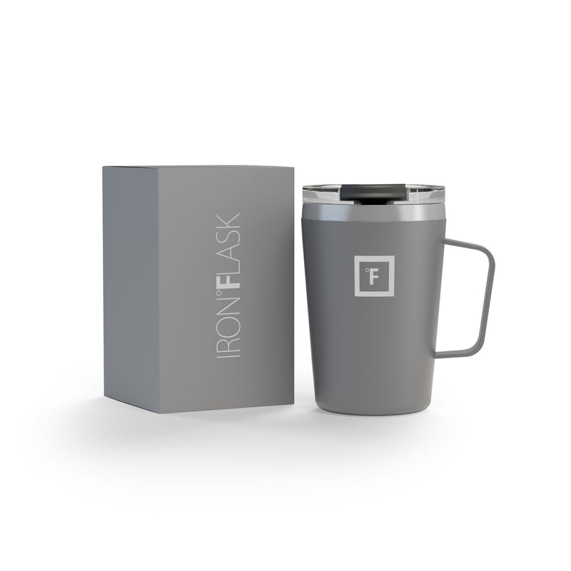 Iron Flask Grip Coffee Mug, Graphite - 12oz/350ml