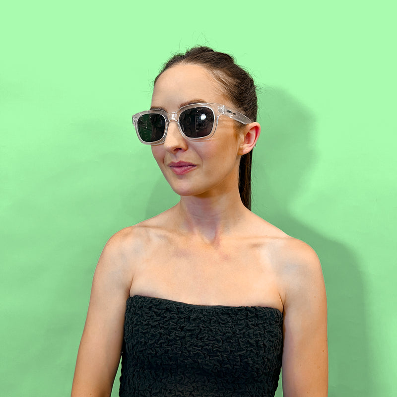 London Mole Tricky Sunglasses Gloss Transparent / Black