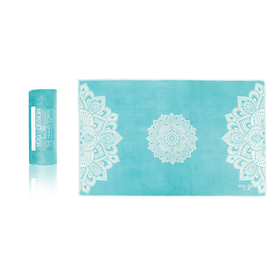 Yoga Design Lab Hand Yoga Towel Mandala Turquoise