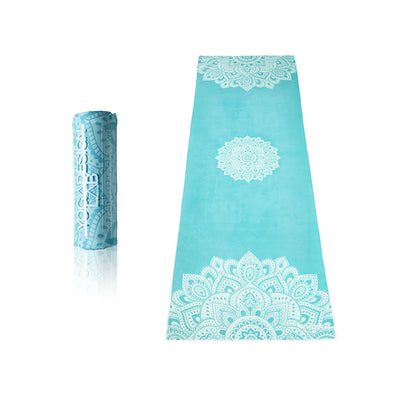 Yoga Design Lab Mat Yoga Towel Mandala Turquoise