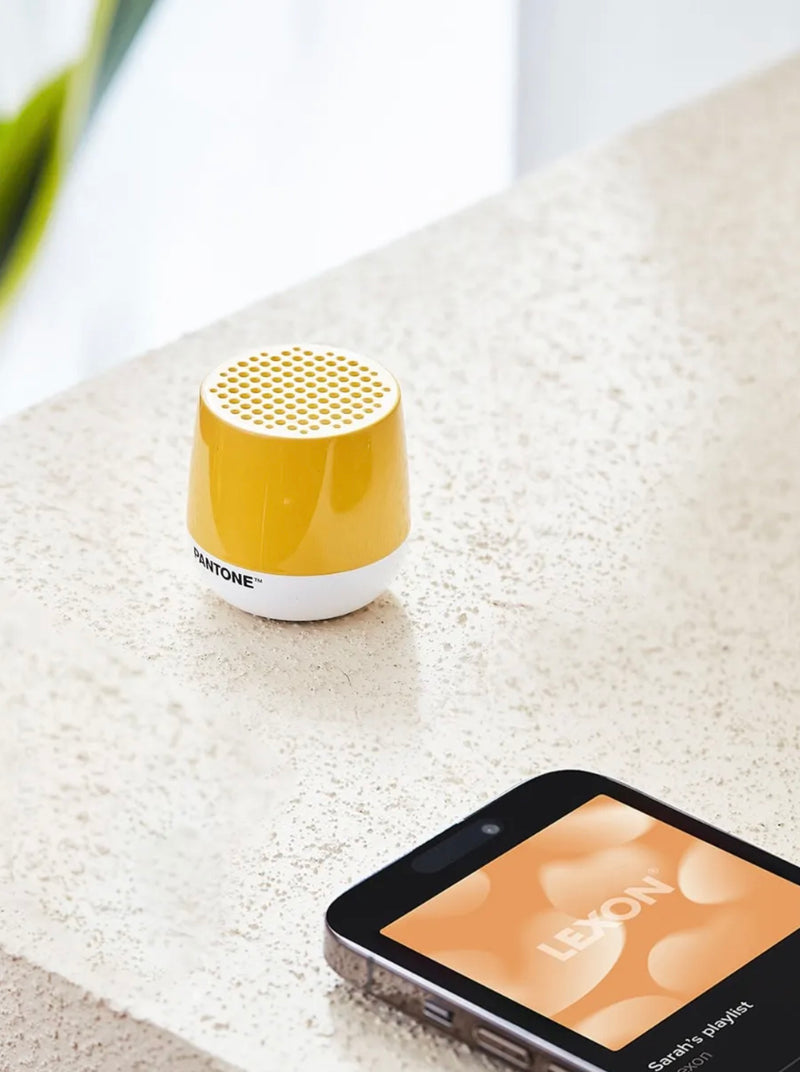 Lexon Mino+ Mini Bluetooth Speaker PANTONE - Yellow