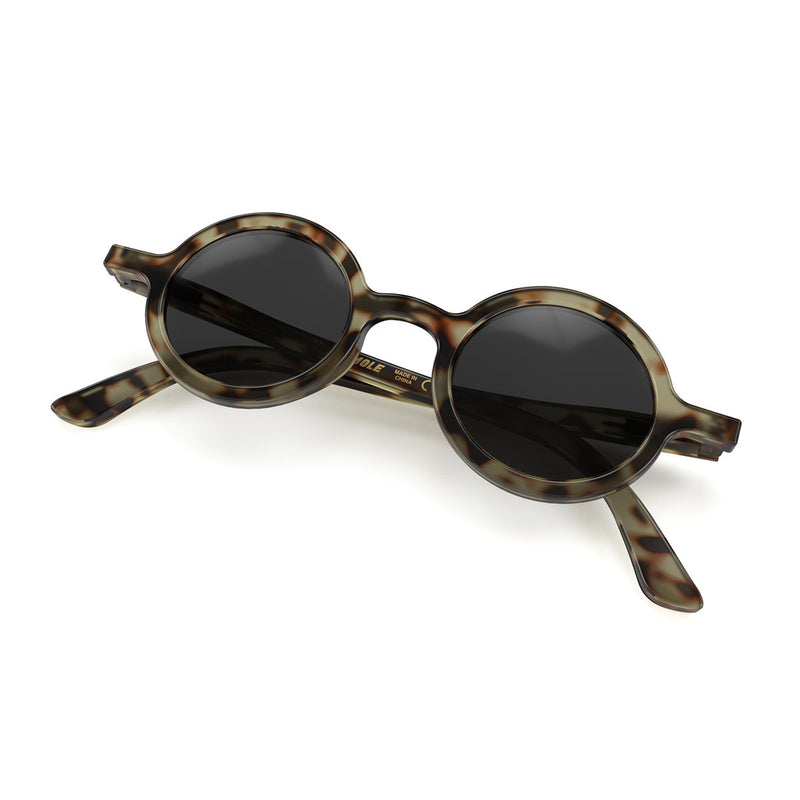 London Mole Moley Sunglasses Gloss Grey Tortoise Shell / Black