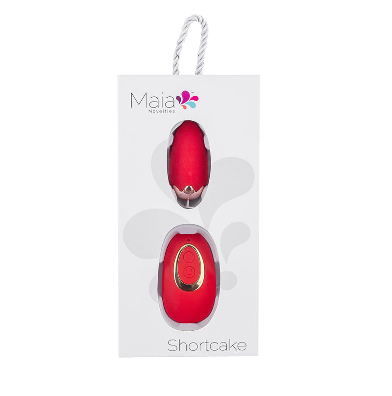 MAIA SHORTCAKE Rechargeable Strawberry Silicone Remote Control Egg