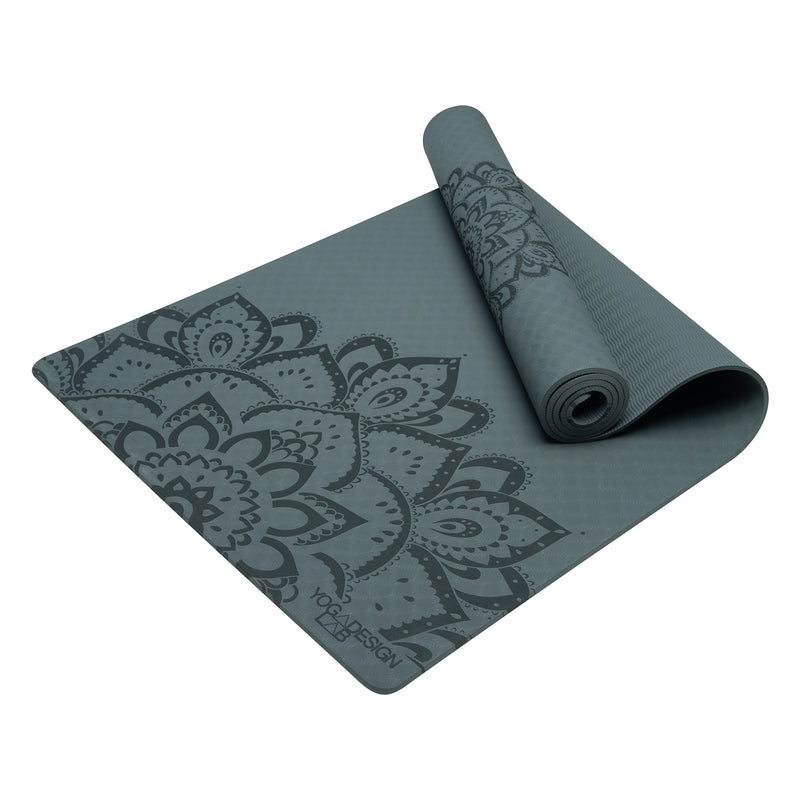 Design Lab Flow Yoga Mat 6mm Pure Mandala Charcoal