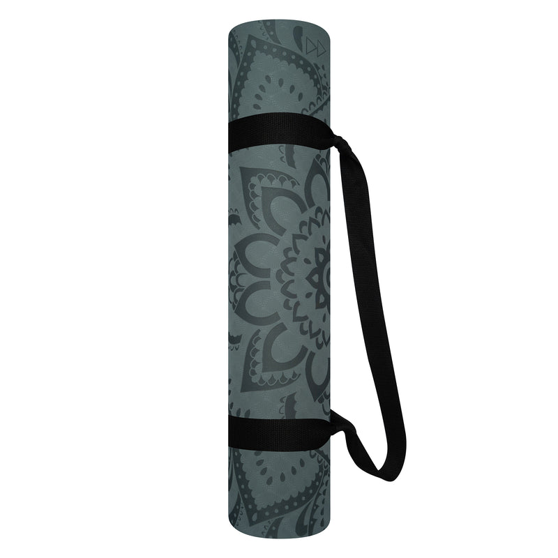 Design Lab Flow Yoga Mat 6mm Pure Mandala Charcoal