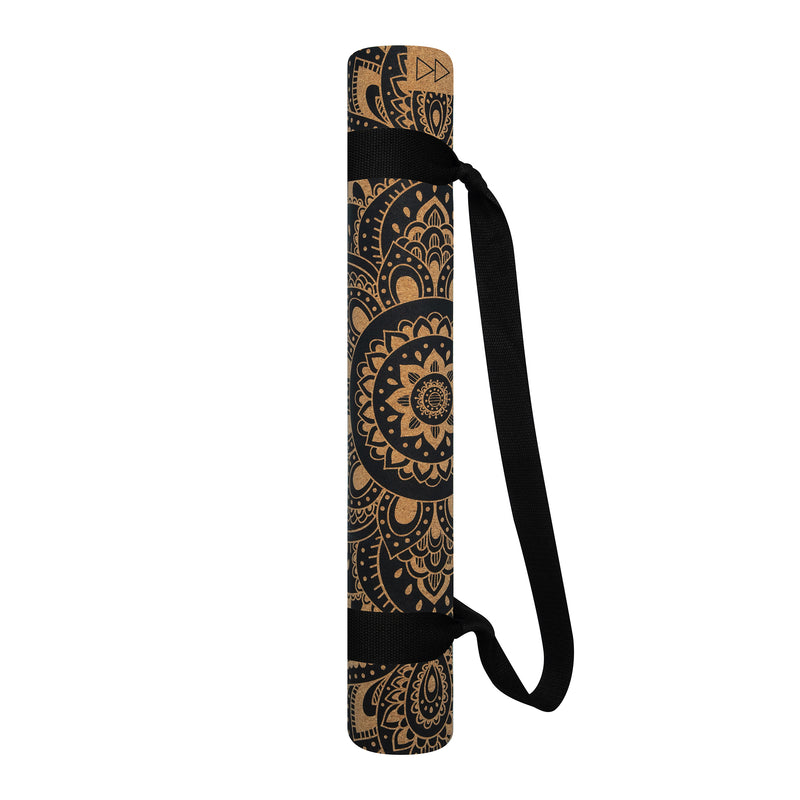 Yoga Design Lab Cork Yoga Mat 3.5mm Mandala Black