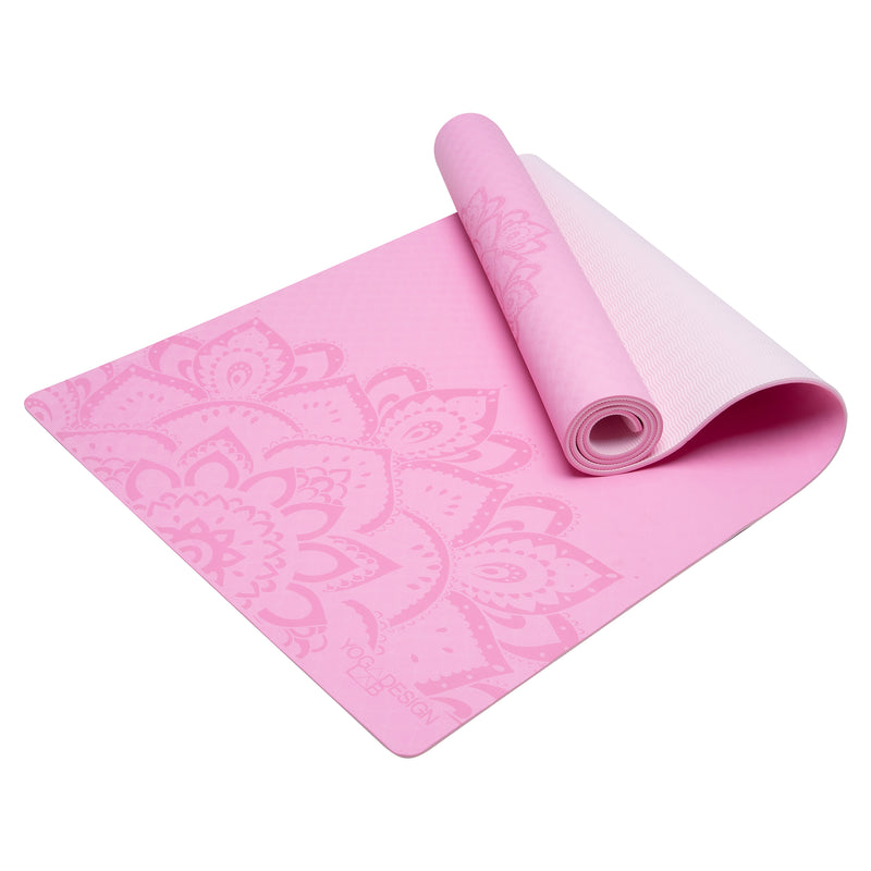 Yoga Design Lab Flow Yoga Mat 6mm Pure Mandala Rose