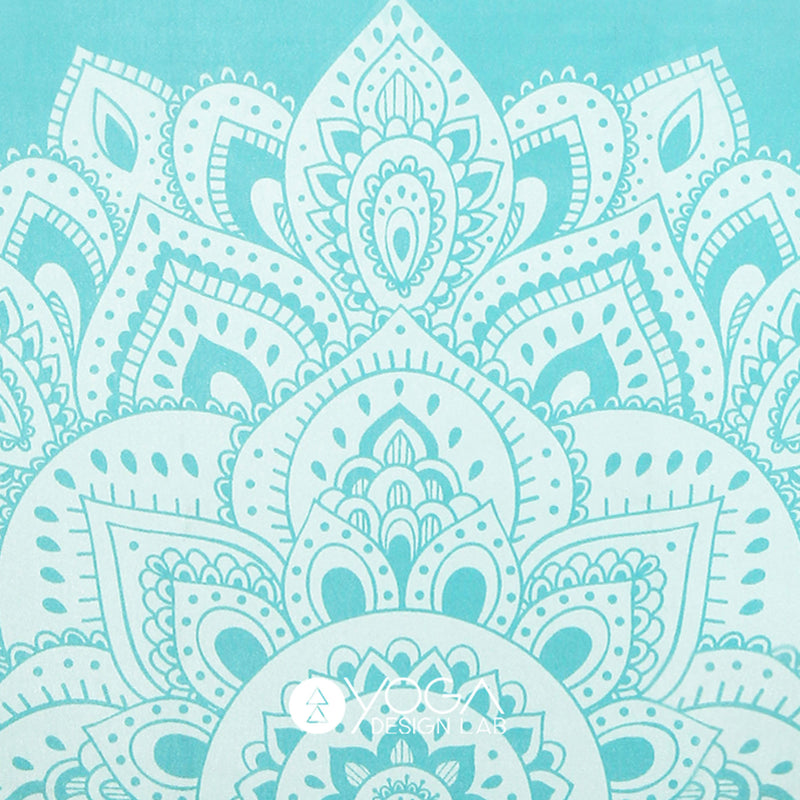 Yoga Design Lab Mat Yoga Towel Mandala Turquoise