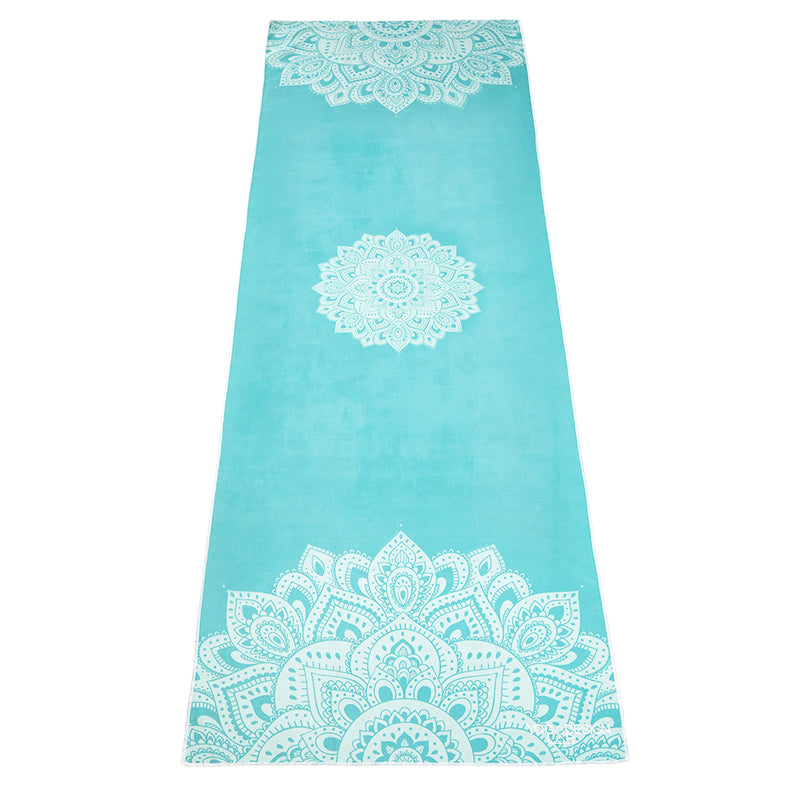 Yoga Design Lab Mat Yoga Towel Mandala Turquoise