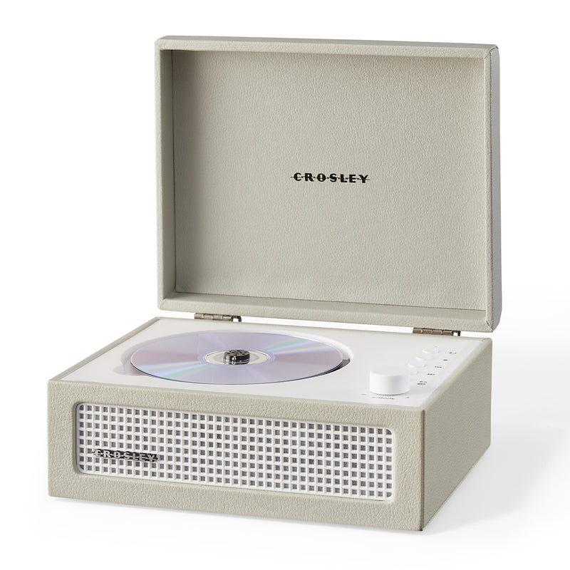 Crosley Voyager Portable Retro CD Player with Stereo Bluetooth Speakers, FM Radio - Dune