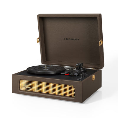 Crosley Voyager Bluetooth Portable Turntable - Coca + Bundled Crosley Record Storage Display Stand