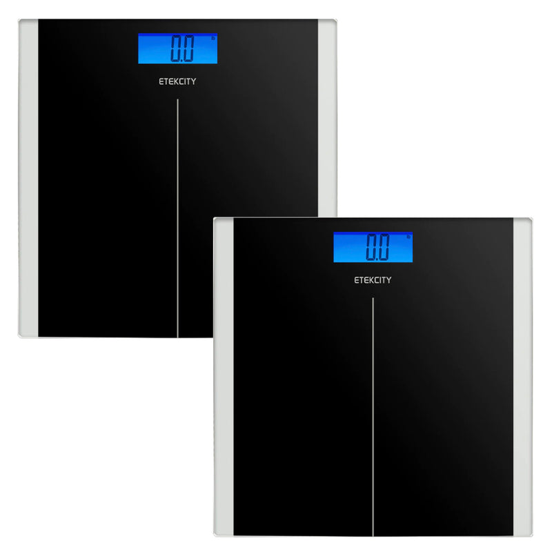 Etekcity Digital Body Weight Bathroom Scale - Black - 2 Pack