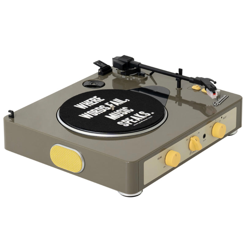Gadhouse Brad MKII Record Player - Grey + Bundled Majority D40X Bluetooth Speakers