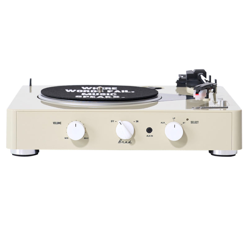 Gadhouse Brad MKII Record Player - Ivory + Bundled Majority D40X Bluetooth Speakers