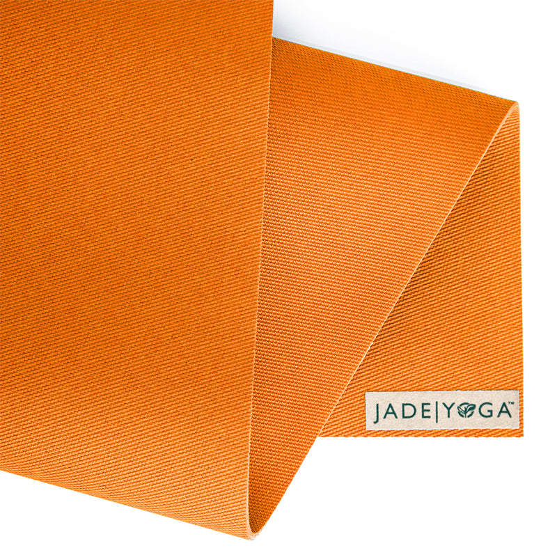 Jade Yoga Harmony Mat - Orange & Etekcity Scale for Body Weight and Fat Percentage - Black Bundle