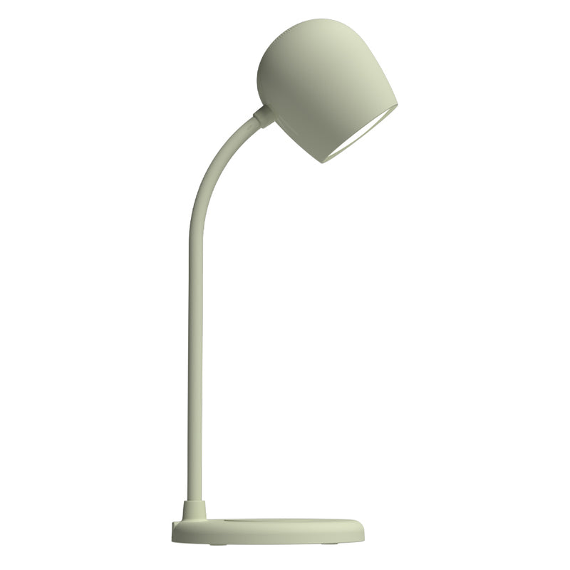 Kreafunk Ellie Lamp W/ Qi Charger And Bluetooth Speaker - Dusty Olive