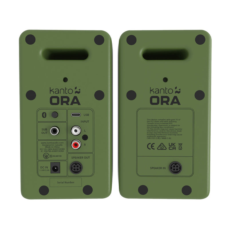 Limited Edition - Kanto ORA 100W Powered Reference Desktop Computer Speakers with Bluetooth 5.0 Moss