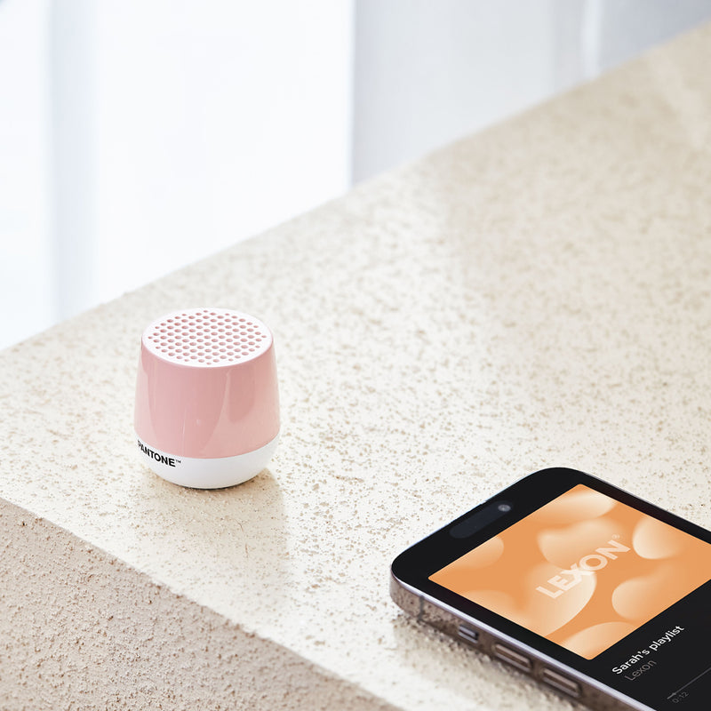 Lexon Mino+ Mini Bluetooth Speaker PANTONE - Rose Pink