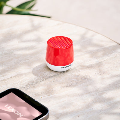 Lexon Mino+ Mini Bluetooth Speaker PANTONE - 2035 Red