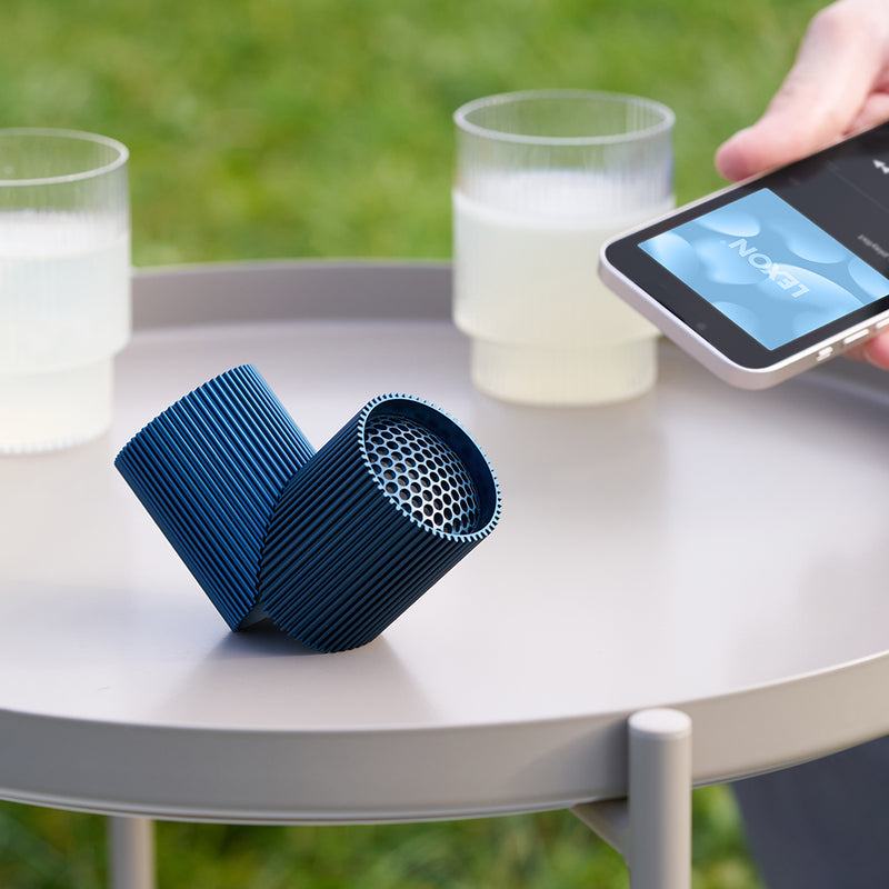 Lexon Ray Set Of Magnetic Bluetooth Speakers - Blue