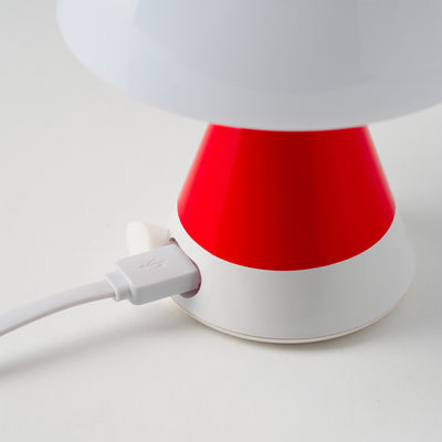 Lexon Mina M Medium Portable Led Lamp PANTONE -2035 Red