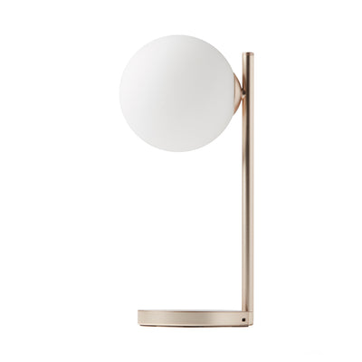 Lexon Bubble Desk Lamp With Built-In Wireless Charger - Gold