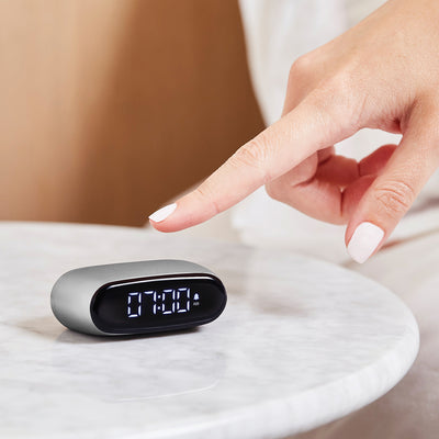 Lexon Minut Mini Alarm Clock - Alu Polish