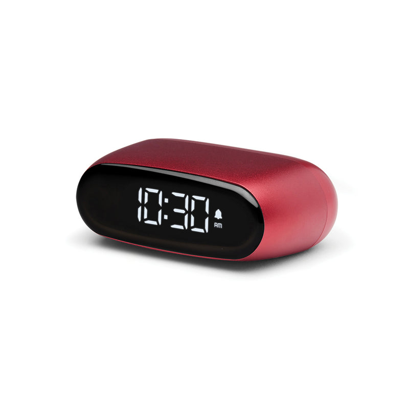 Lexon Minut Mini Alarm Clock - Red