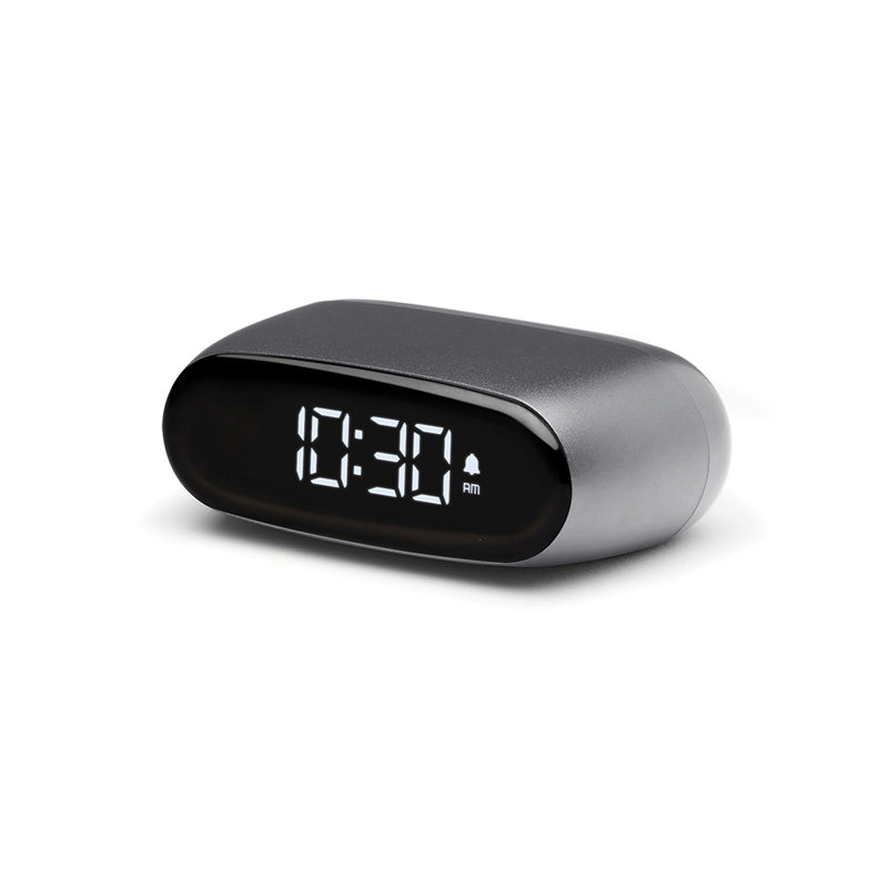 Lexon Minut Mini Alarm Clock - Gunmetal