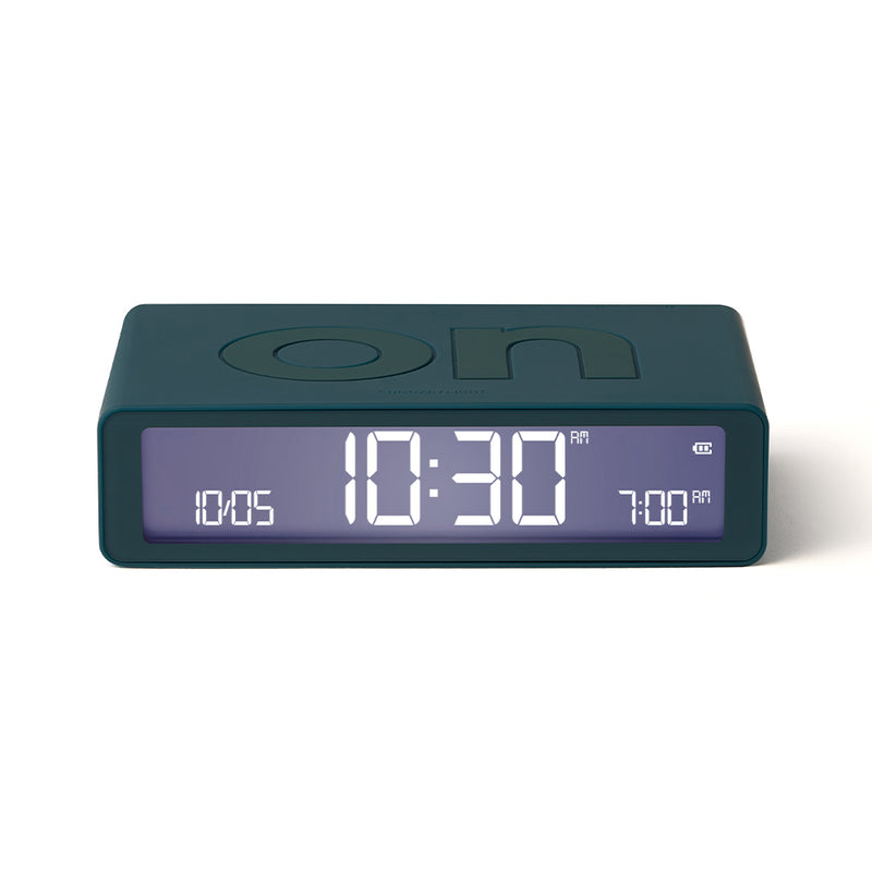 Lexon Flip Classic Reversible Alarm Clock - Blue