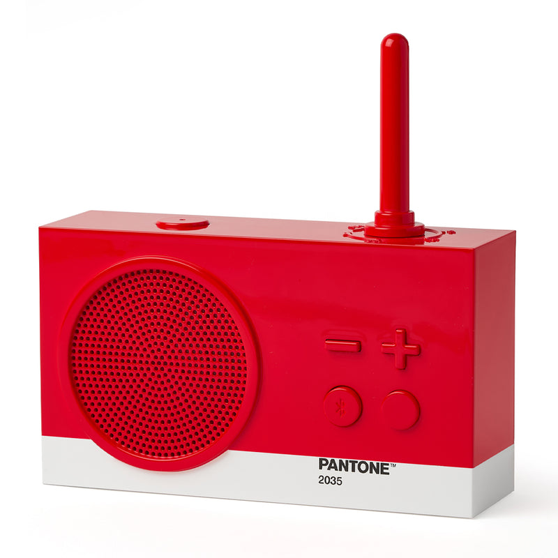 Lexon Thykho 3 Fm Radio & Bluetooth Speaker PANTONE -2035 Red