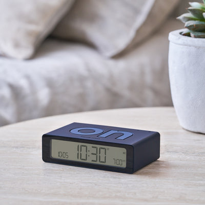 Lexon Flip Mini Reversible Alarm Clock - Black