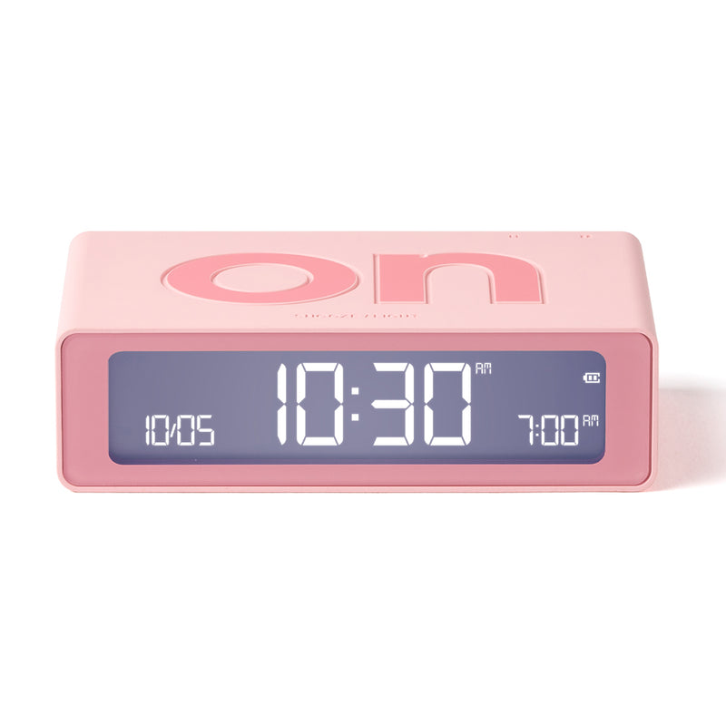 Lexon Flip Mini Reversible Alarm Clock - Pink