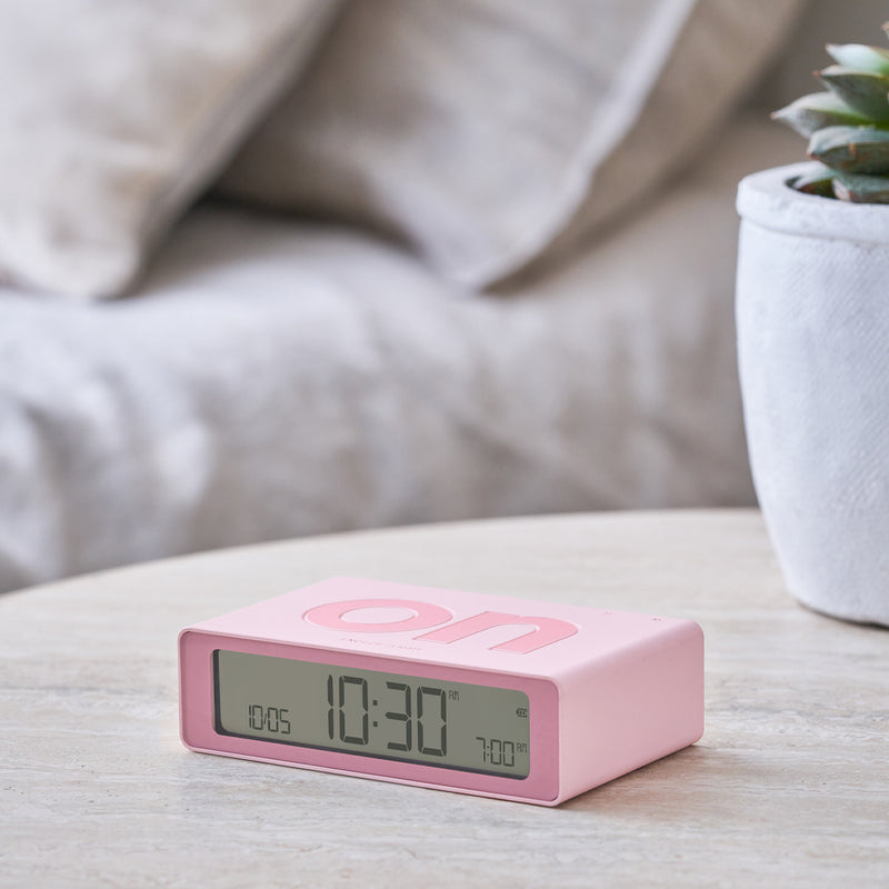 Lexon Flip Mini Reversible Alarm Clock - Pink