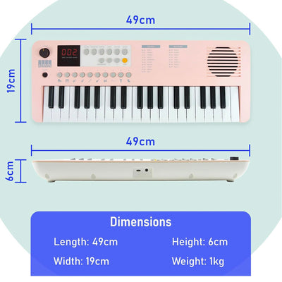 Axus Mini Keyboard 37 Key Keyboard - Pink