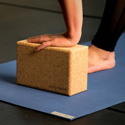 Jade Yoga Cork Yoga Block - Large